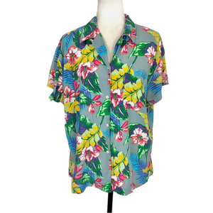 Gap tropical floral shirt